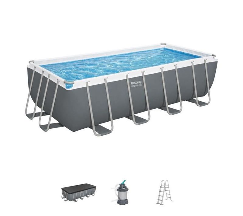 Piscine Tubulaire Rectangulaire 488 X 244 X 122 Cm - Kit Complet