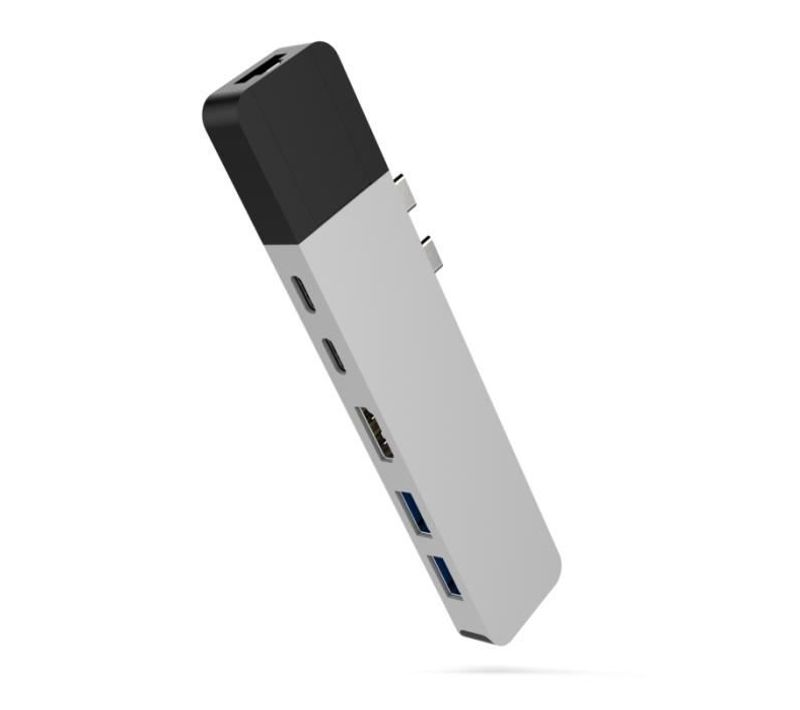 Hub Usb-c Macbookpro Argenté