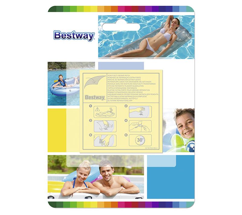 10 Patchs De Réparation Pour Liner De Piscine Hors D'eau Bestway