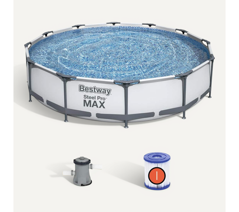 Ensemble De Piscine Steel Pro Max 366x76 Cm