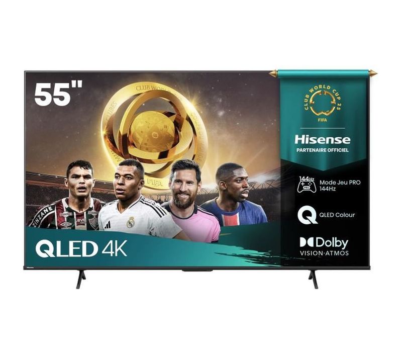55e7q Pro - TV Qled 55 (139 Cm) - 4k Uhd 3840x2160 - 144 Hz - Hdr10+ - TV Connecté - 4xhdmi 2.1 - W