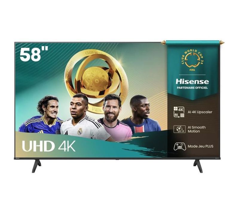 58a6q - TV LED 58" (147 Cm) - 4k Uhd 3840x2160 - 144 Hz - Hdr10+ - TV Connecté - 4xhdmi 2.1 - Wifi