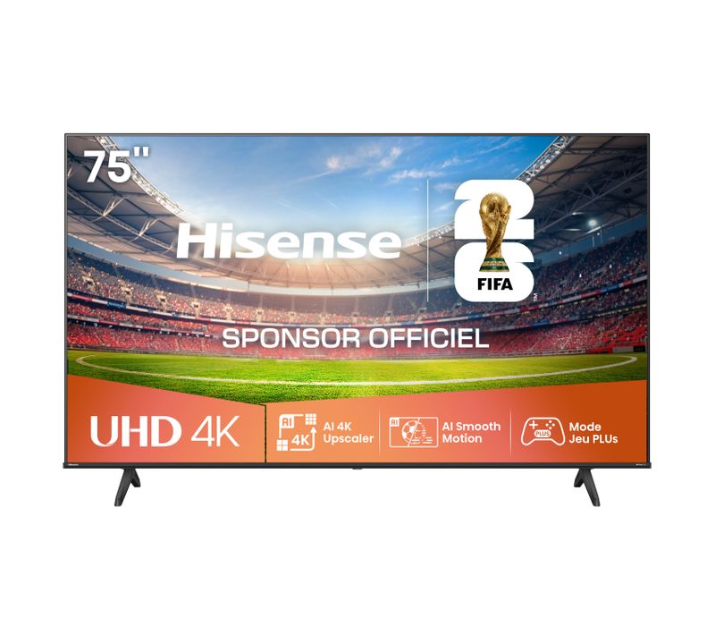 Téléviseur 4K 75'' 189 cm HISENSE 75A69Q
