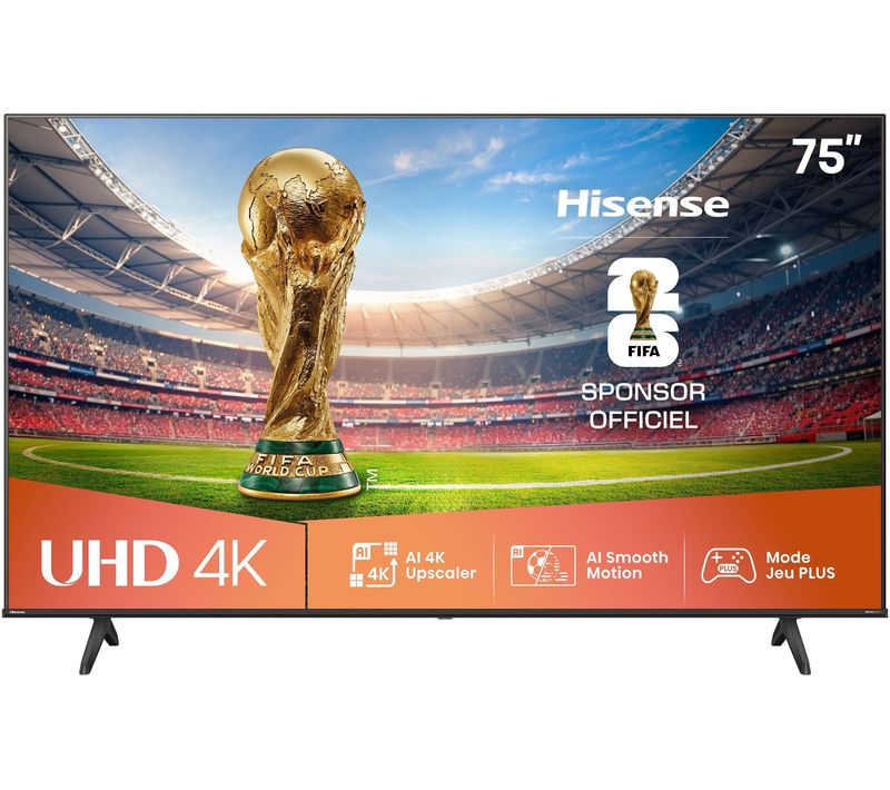 75a6q - TV LED 75 (189 Cm) - 4k Uhd 3840x2160 - Hdr10+ - TV Connecté - 3xhdmi 2.1 - Wifi