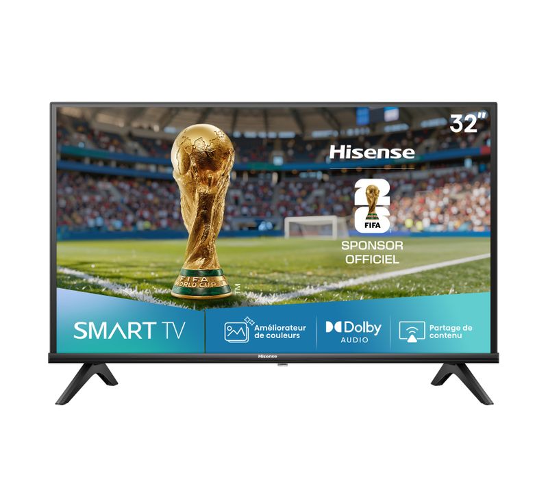 Téléviseur HD 32'' 80cm HISENSE 32A4Q Noir