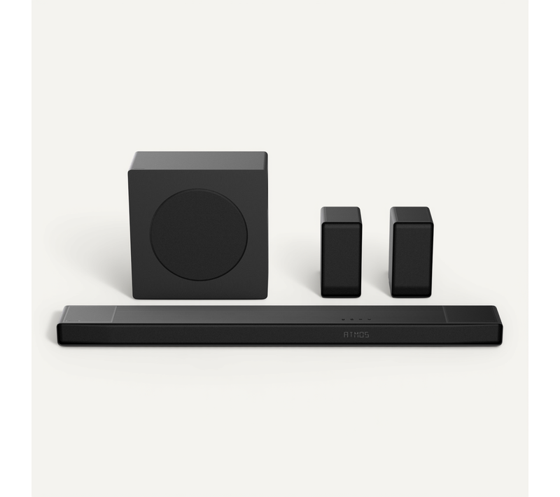 Barre De Son - Ax5140q - 5.1.4 Canaux - Dolby Atmos et Dts:x - 520w - Caisson Et Enceintes Arriere S