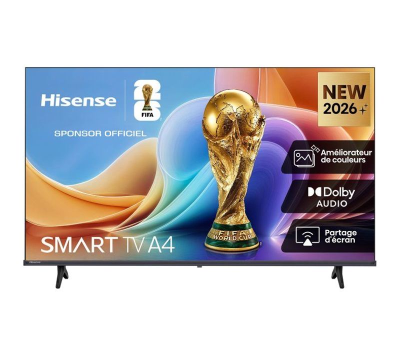 40A4S - Téléviseur LED 40" (100 cm) - Full HD 1920x1080 - Smart TV Vidaa - 2xHDMI 1.4 - WiFi
