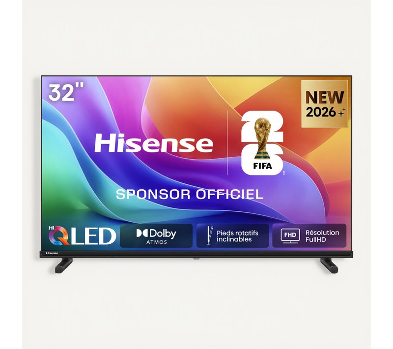 Téléviseur QLED 32'' 80cm HISENSE 32A5S Smart TV QLED Noir