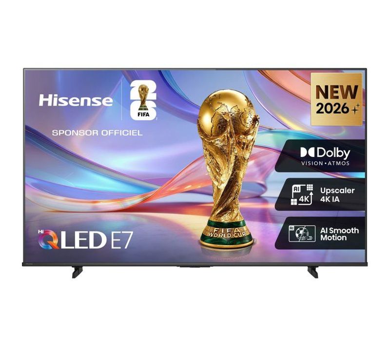 Téléviseur QLED 43" (108 cm)  43e7s - 4k uhd 3840x2160 - hdr10+ - smart tv vidaa - 3xhdmi 2.1 - wifi