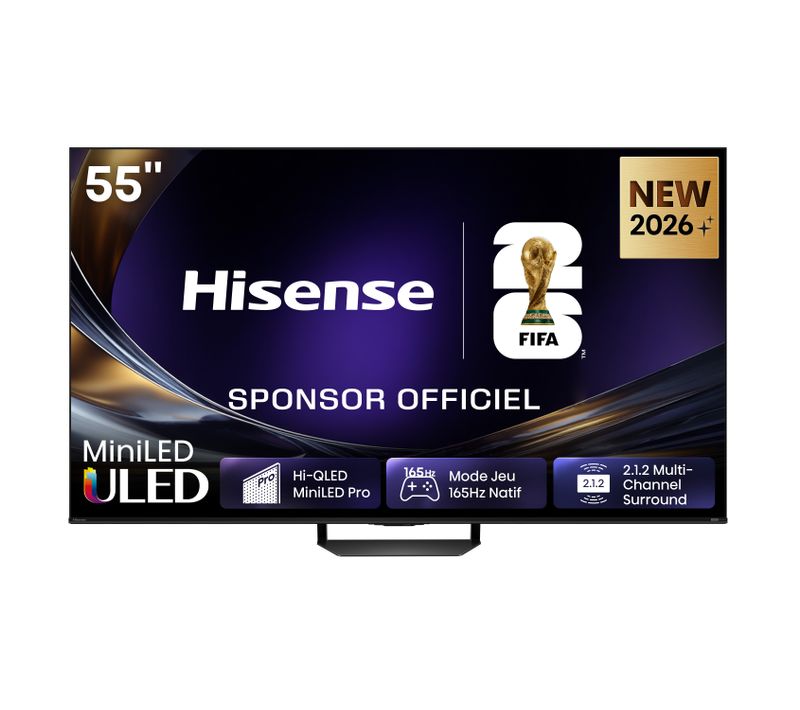 Téléviseur MiniLED 55'' 139 cm HISENSE 55U7S PRO