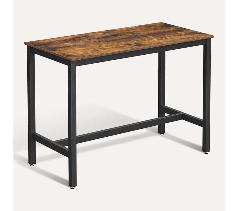 Table Haute De Bar,table à Manger,120 X 60 X 90 Cm,industriel,marron Rustique
