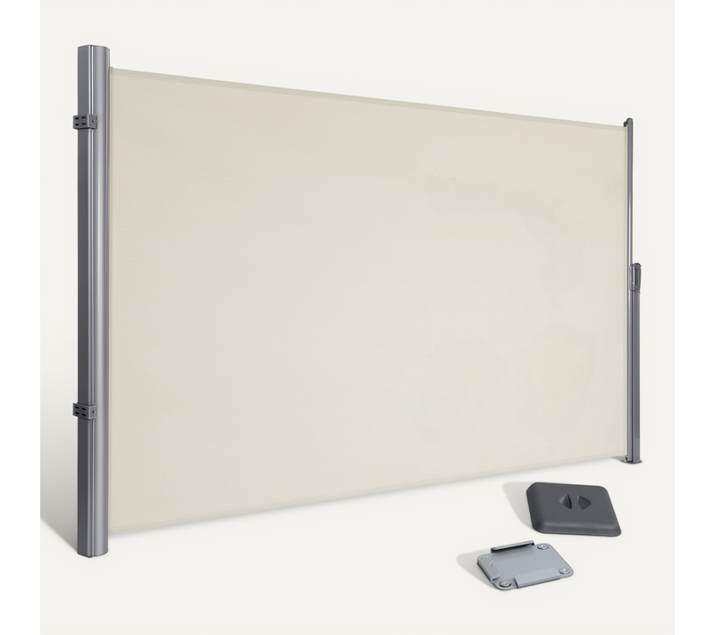 2 X 3,5 M (h X L), Store Latéral, Brise-vue Rétractable, Paravent, Beige