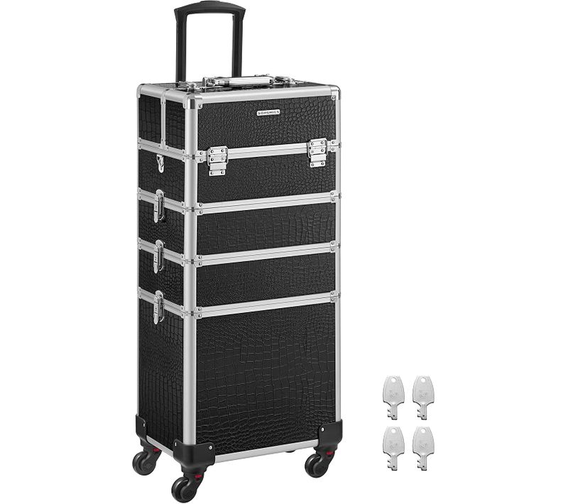 Valise à Maquillage Mallette De Maquillage Trolley à Maquillage Bijoux Et Cosmétique