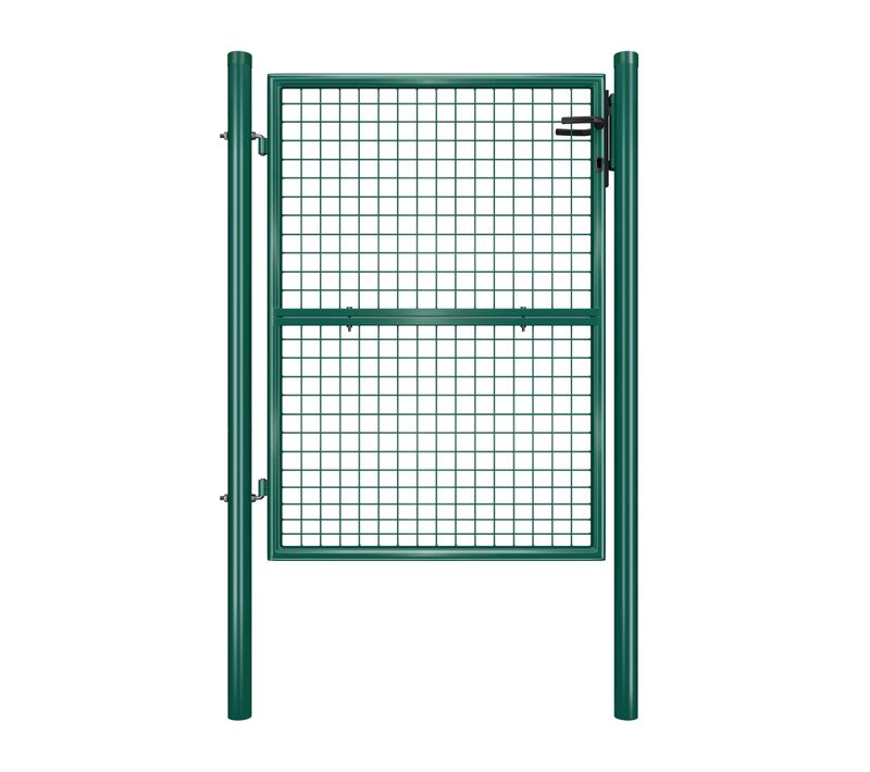 Portillon De Jardin 125 X 106 Cm Avec Serrure Maille Métallique Vert