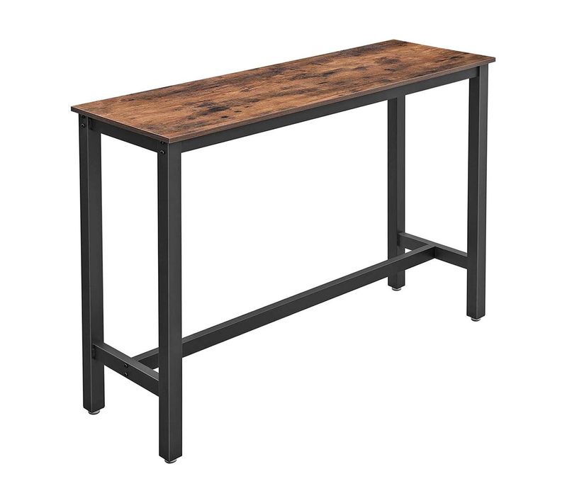 Console "welcome" - 120 X 40 X 100 Cm - Marron Rustique/noir