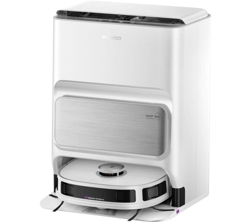 J12 Ultra - Robot Aspirateur Laveur Avec Station Automatique De Vidange - Serpilliere Rotative - Do