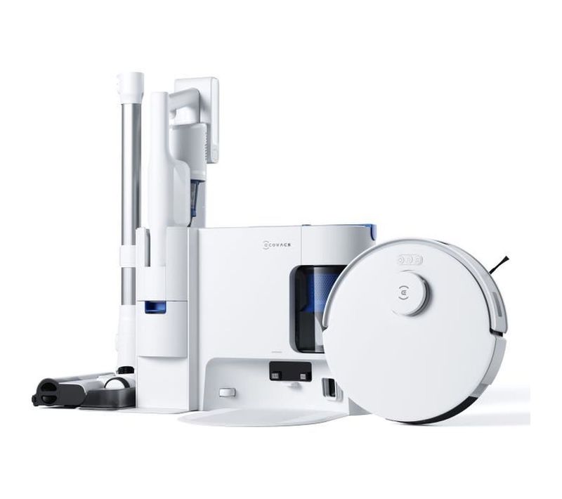 Deebot N20 Combo - Aspirateur Robot + Balai Avec Station - Double Vidange Automatique - Puissance 1