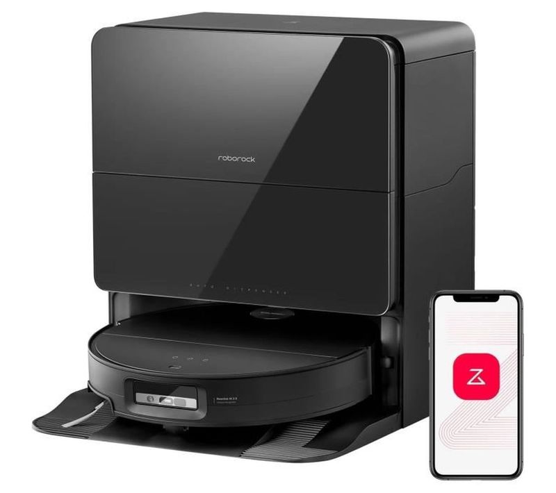 Saros 10 Black - Aspirateur Robot Laveur - 22,000 Pa - Duodivide Anti-enchevétrements - Design Ultr