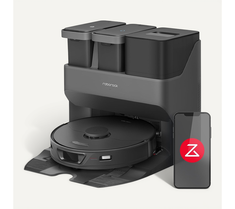 S7 Max Ultra Robot Aspirateur Laveur avec Station 5500Pa, Lavage Séchage et Remplissage Automatique