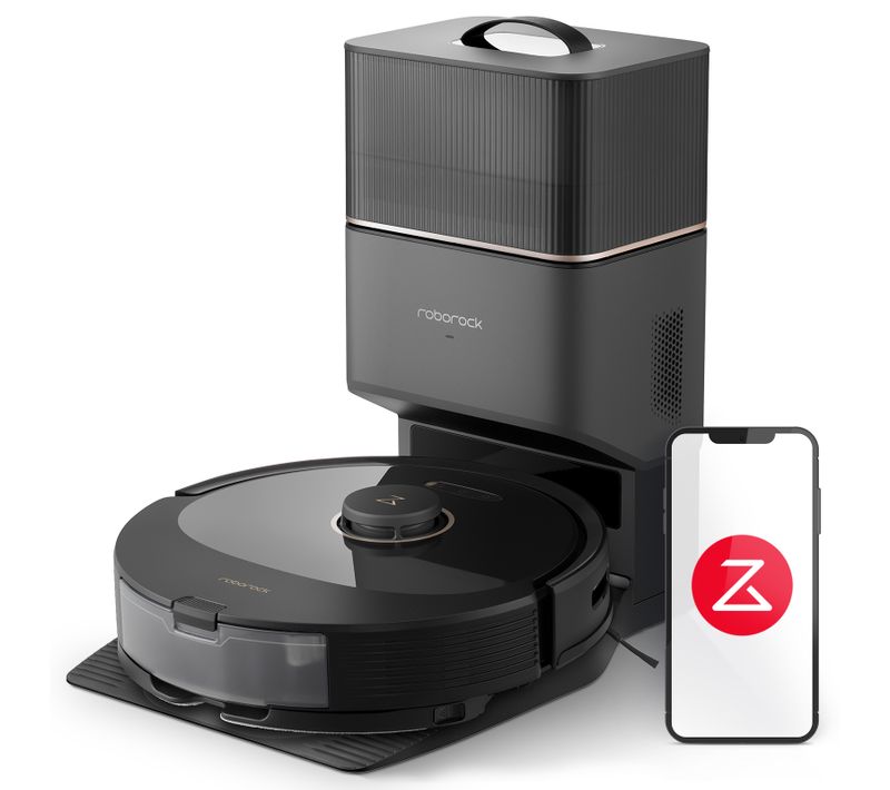 Q8 Max+ Blanc -Aspirateur Robot Laveur -5500Pa -Double Brosse -Vidage automatique