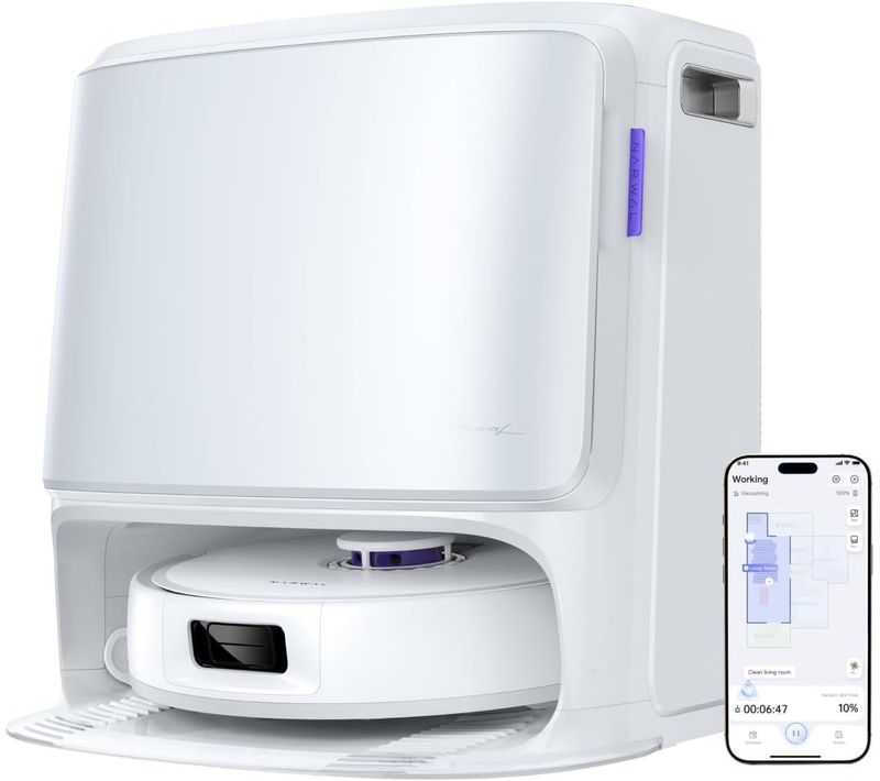 Freo Z10 - Robot Aspirateur Et Laveur Avec Système Anti-enchevetrement - 15000 Pa - Base Autonome