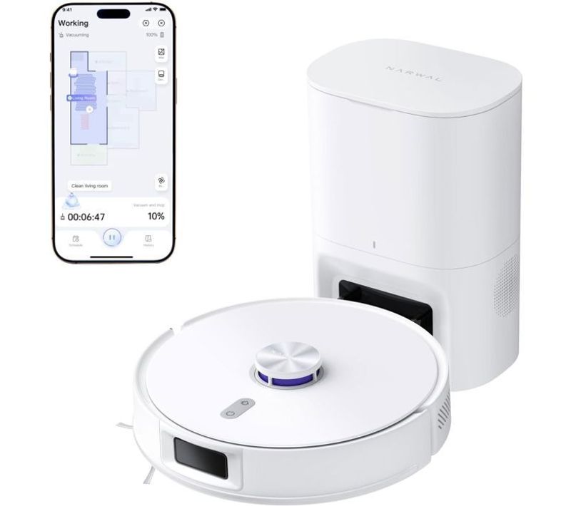 Freo S - Robot Aspirateur Laveur - 8000 Pa - Autovidage 180 Jours - Navigation Lds - Cartographie 3