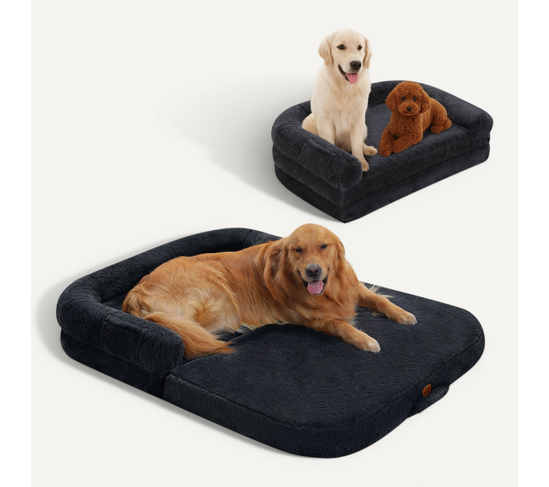 Lit Pour Chien Et Humain XL 138 Cm Gris