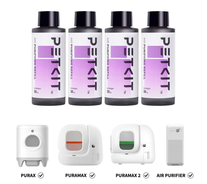 4 Recharges Purifiantes Pour Litière Automatique 4x50ml