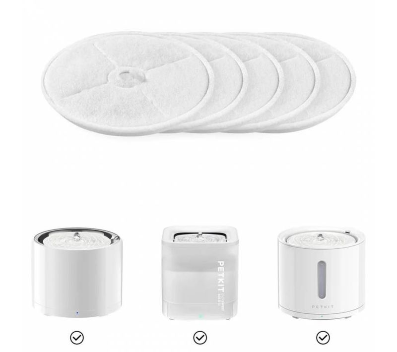 Filtres Pour Fontaine à Eau Pour Chat Et Chien, 5 Pièces - Eversweet 2.0 et 3.0 et Cybertail
