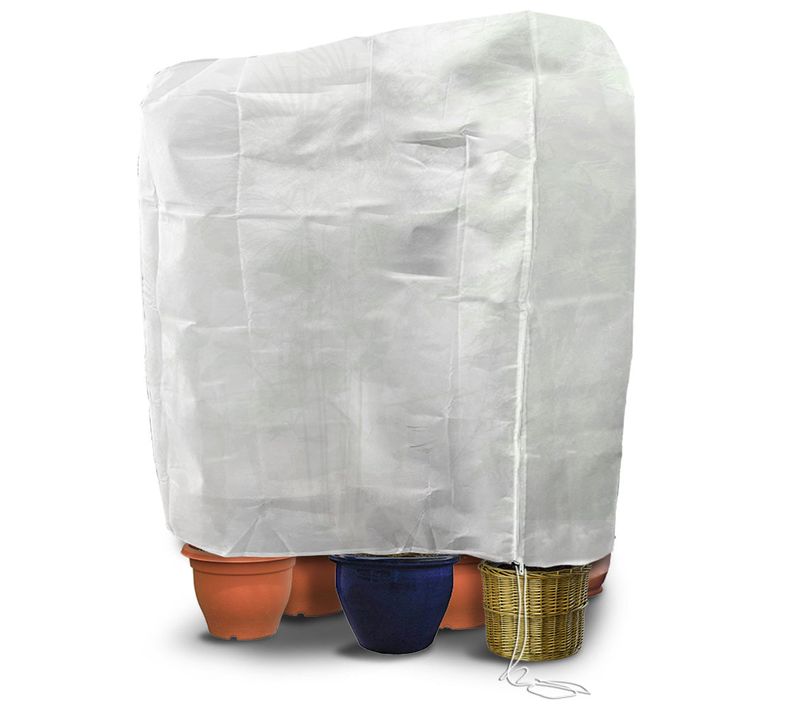 Housse D'hivernage Plante Avec Cordon Et Zipper Polypropylème 150g/m² 250x360cm Blanc