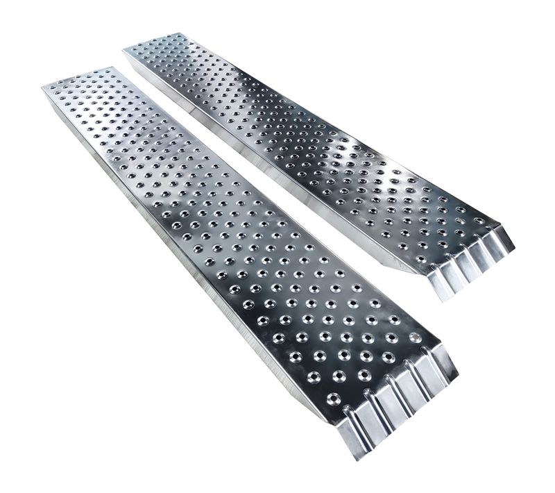 Lot De 2 Rampe De Chargement 160cm En Acier Galvanisé