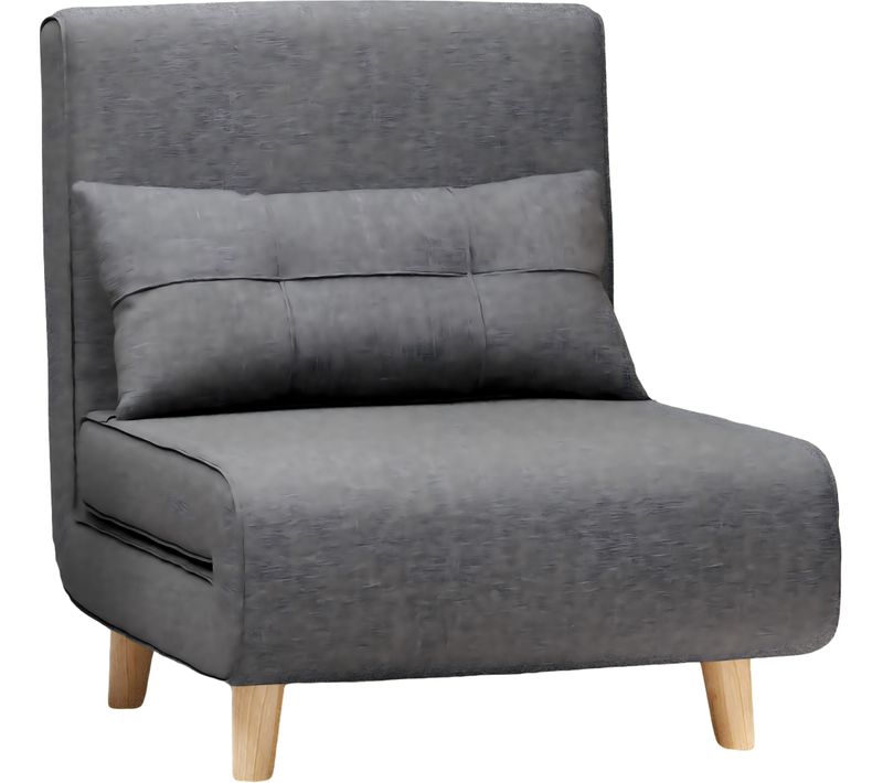 Fauteuil Convertible Fauteuil Lit Canapé 1 Place Chaise Longue Coussin Réglable Pliante