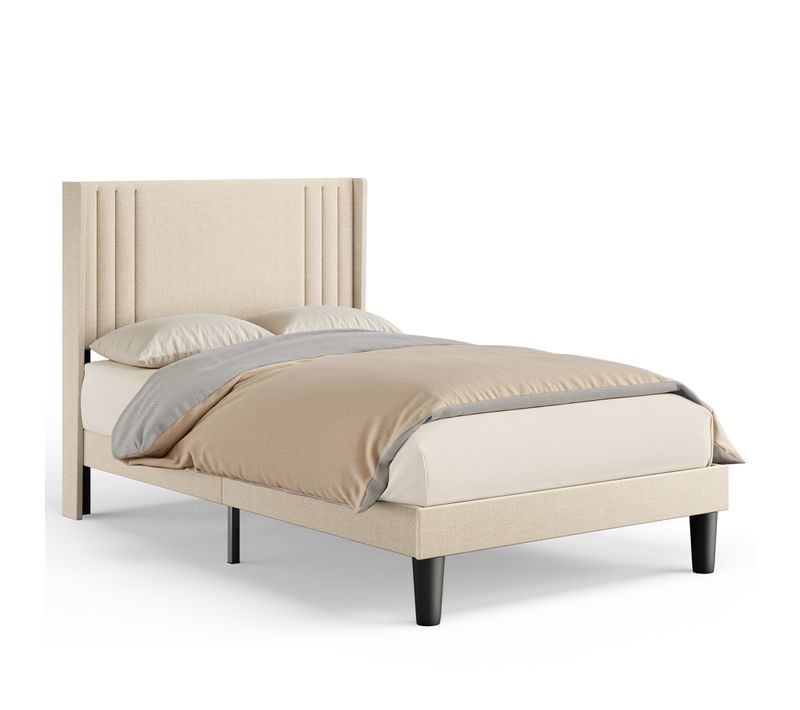 Lit Capitonné En Métal 120x200 Cm Avec Rangements Jaune