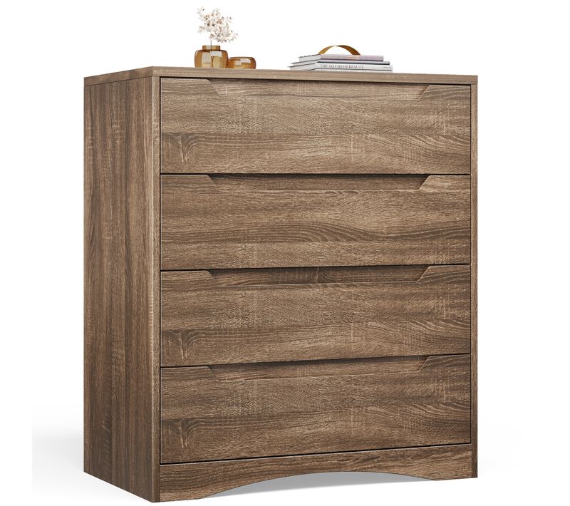 Commode 4 Tiroirs Chiffonnier Marron 72 X 41 X 82 Cm