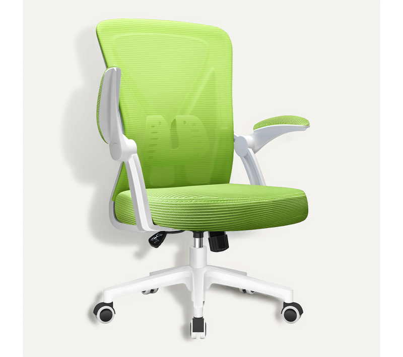 Chaise Bureau Accoudoir Pliable Fauteuil De Bureau Dossier Inclinable Hauteur Réglable Charge 150kg