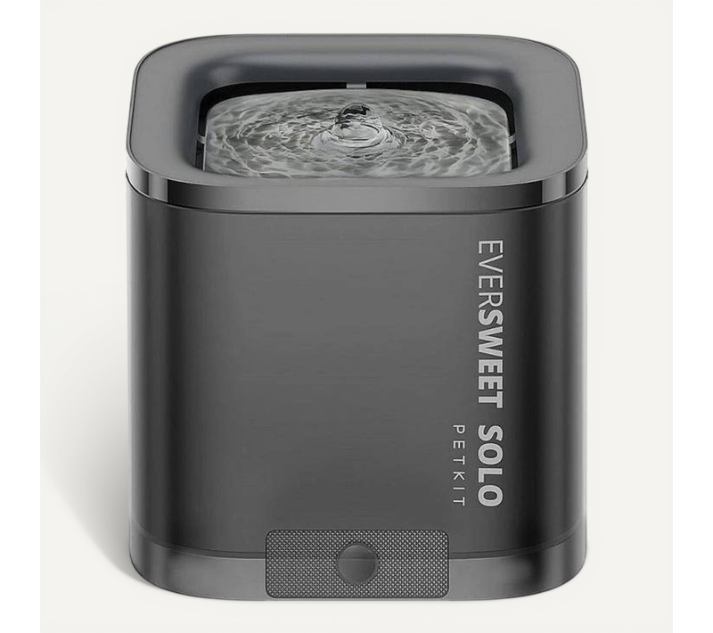 Eversweet Solo Cybertail Fontaine à Eau Pour Animaux 1.8l Noir