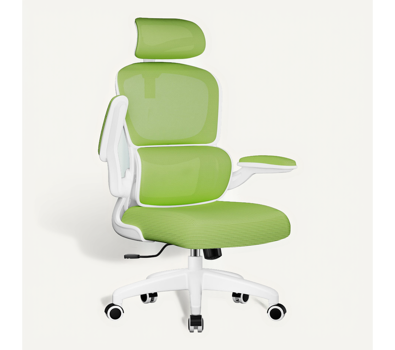 Fauteuil De Bureau, Accoudoirs Pliable, Inclinable, Soutien Lombaire Ergonomique,turquoise