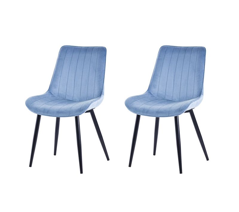 Lot de 2 chaises salle à manger, idéal pour le salon ou la cuisine — dimensions 53 × 62.5 × 88 cm