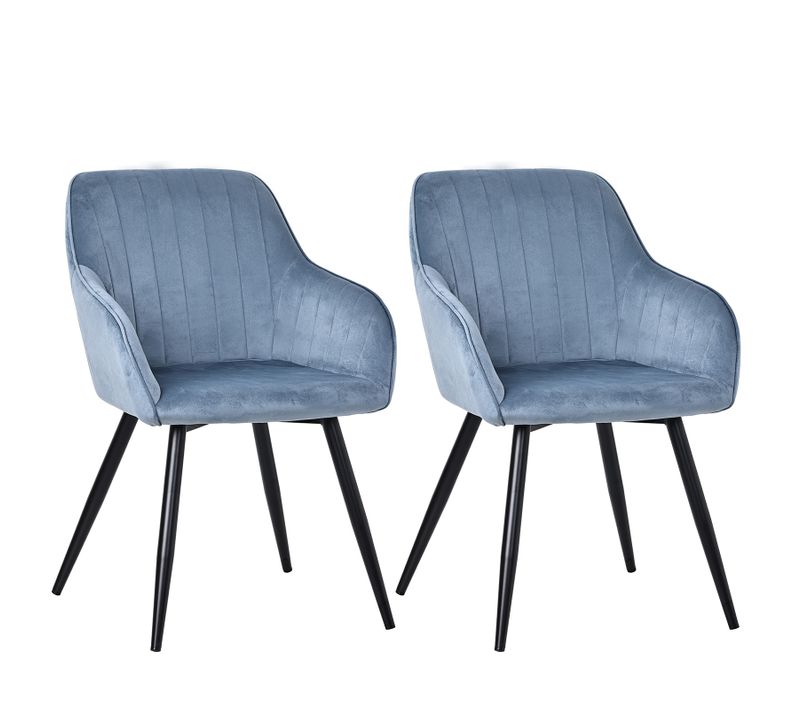 Lot de 2 chaises salle à manger et cuisine, bureau – Confortable 58×63×81 cm