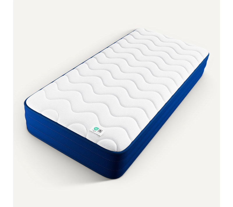 Matelas Ressorts Ensachés, 90x200 Cm, 22 Cm, 7 Zones, dureté Moyenne H3