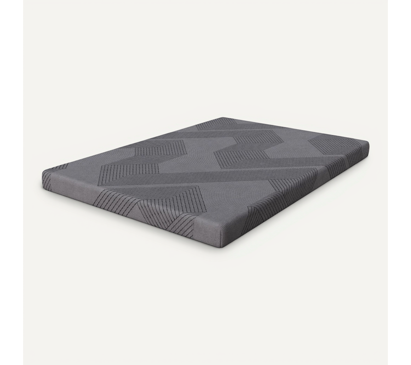 Surmatelas 160x200x8 cm, mousse HR et mousse à mémoire de forme, Housse amovible