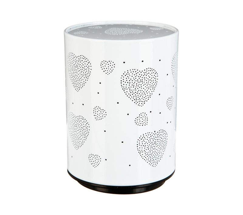 Veilleuse Push LED - Coeur Blanc - Atmosphera