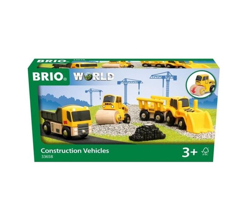 World Coffret De 3 Engins De Chantier Accessoire Pour Circuit De Train En Bois Ravensburger Mixte D