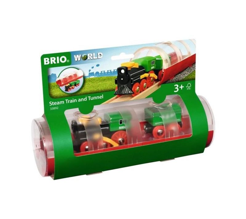 Train A Vapeur Et Tunnel