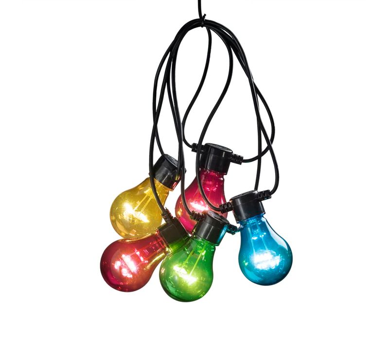 Guirlande Lumineuse Avec 10 Ampoules Multicolore
