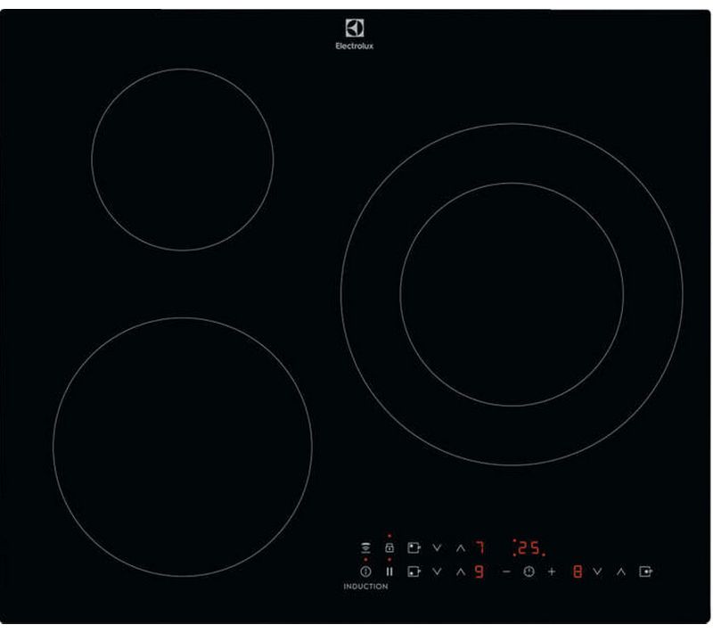 Table De Cuisson Induction 60cm 3 Feux 7350w Noir Mit60336c