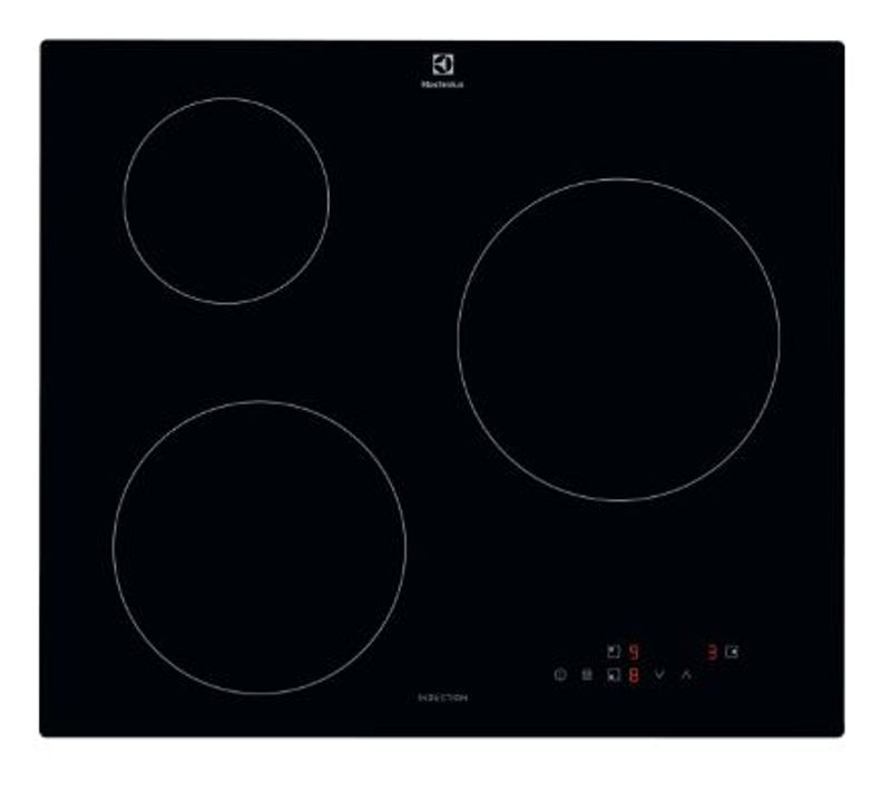 Table De Cuisson Induction 60cm 3 Feux 6000w Noir Cib60320ck