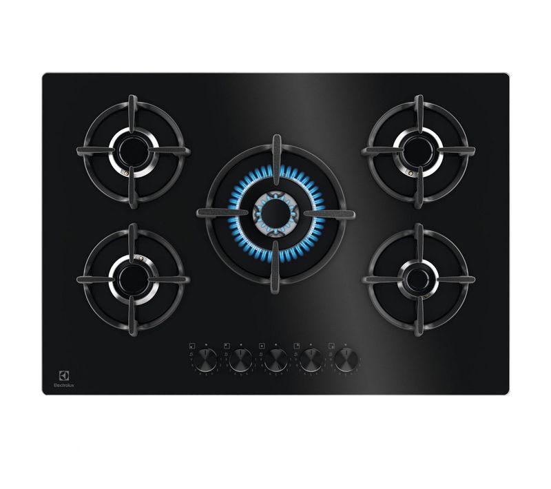 Table De Cuisson Gaz 75cm 5 Feux Noir - Egg75372k