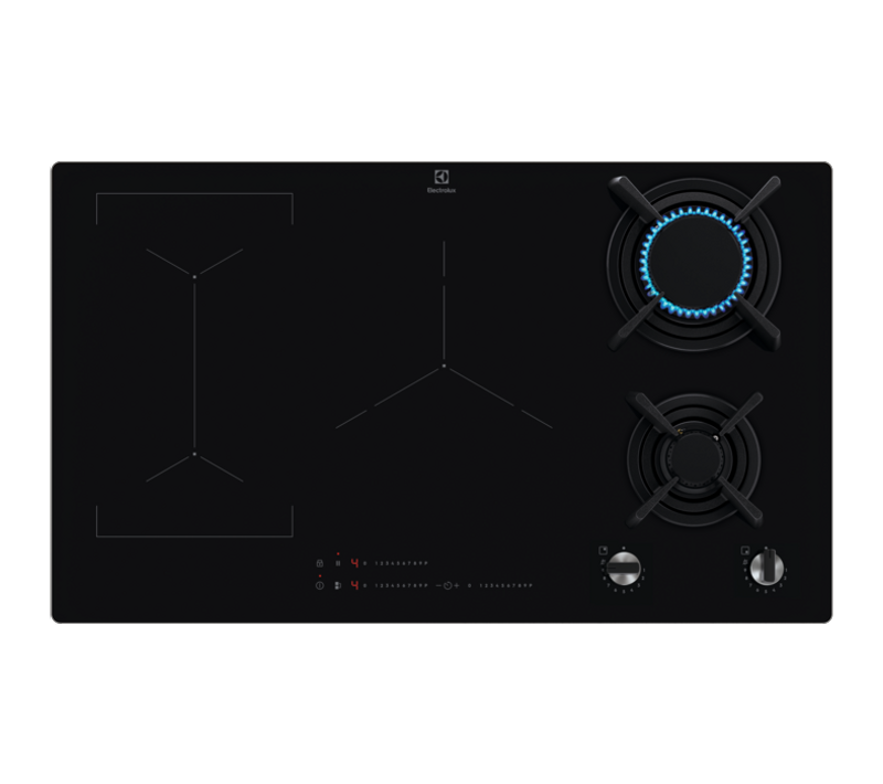 Plaque De Cuisson Mixte 3 foyers induction + 2 foyers gaz - Kdi951723k