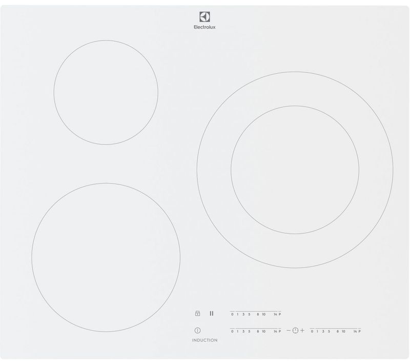 Plaque à Induction 3 foyers Blanc -  Lit60342cw/1